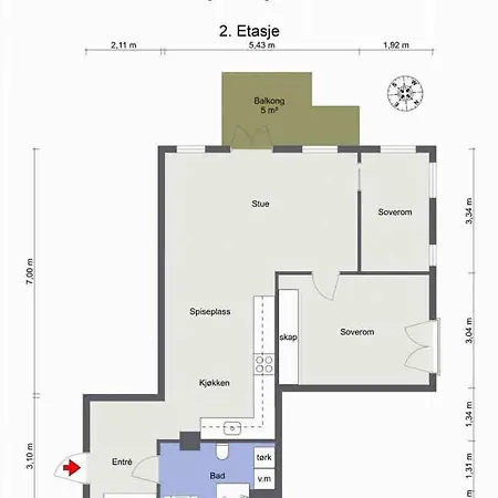 Family Apt, Balcony And Roof Terrace * 오슬로